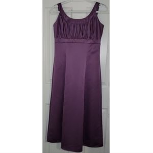 David's Bridal A-Line Scoop Neck Girls' Formal Dress/Bridesmaid Dress- Wisteria